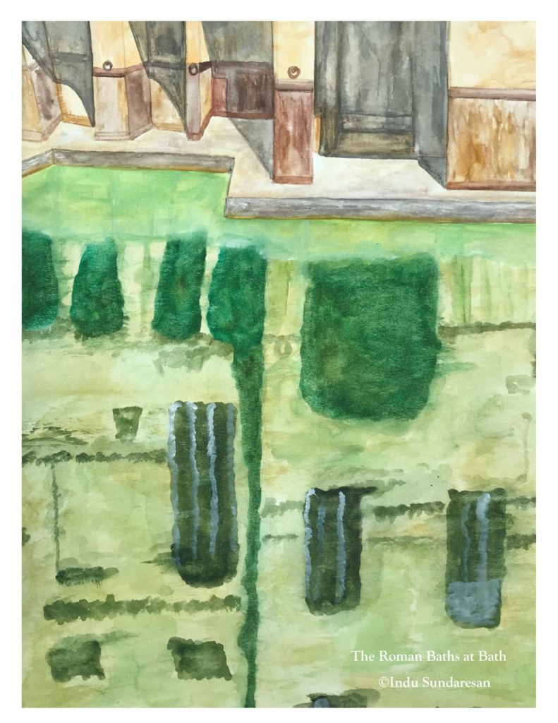 My painting of the Roman Baths at Bath