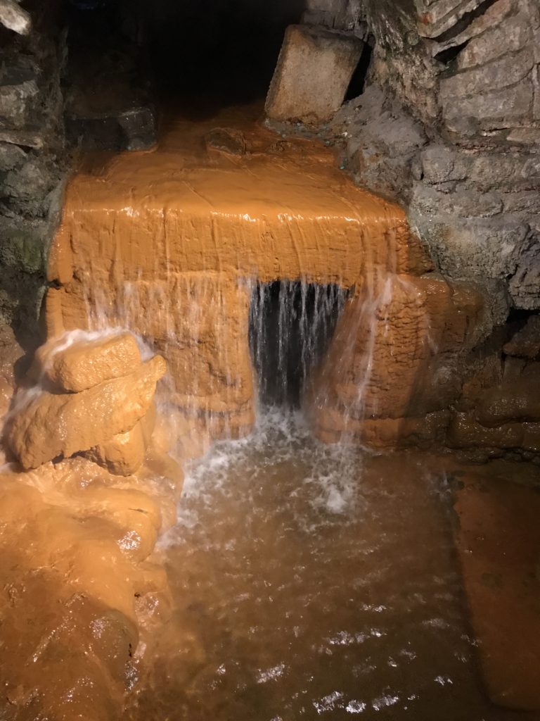 The overflow from the Sacred Spring led out of the Roman Baths here