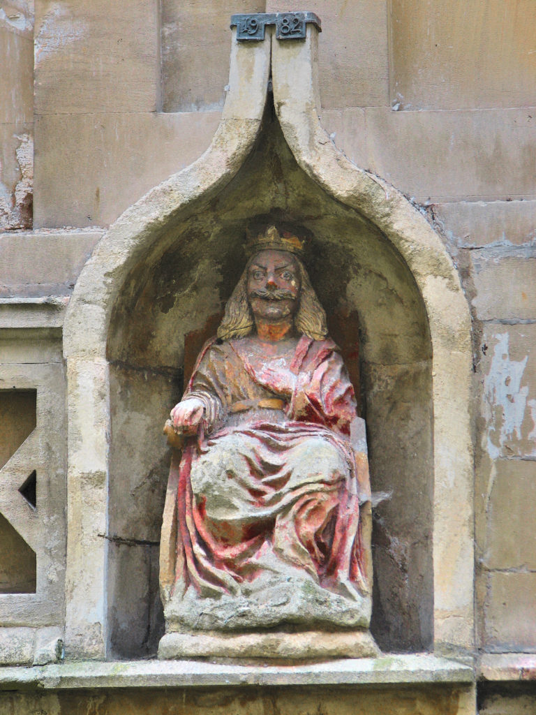 King Bladud of legend at the Roman Baths England