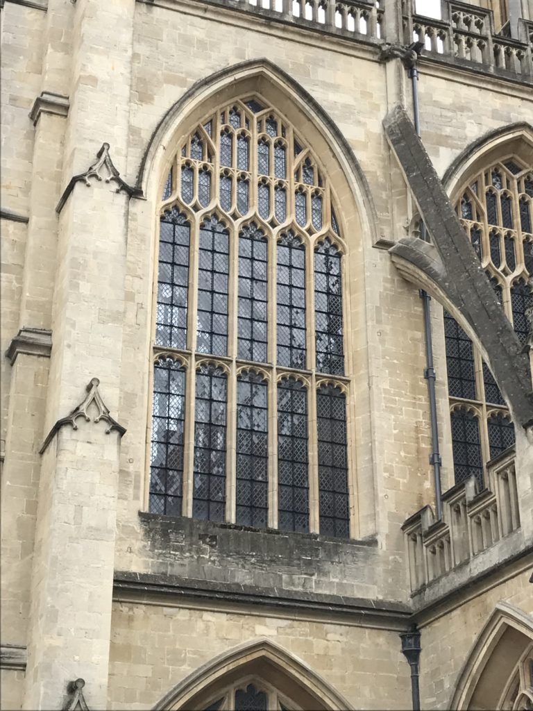 The decluttered north front of Bath Abbey