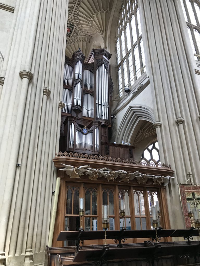 The organ at Bath Abbey