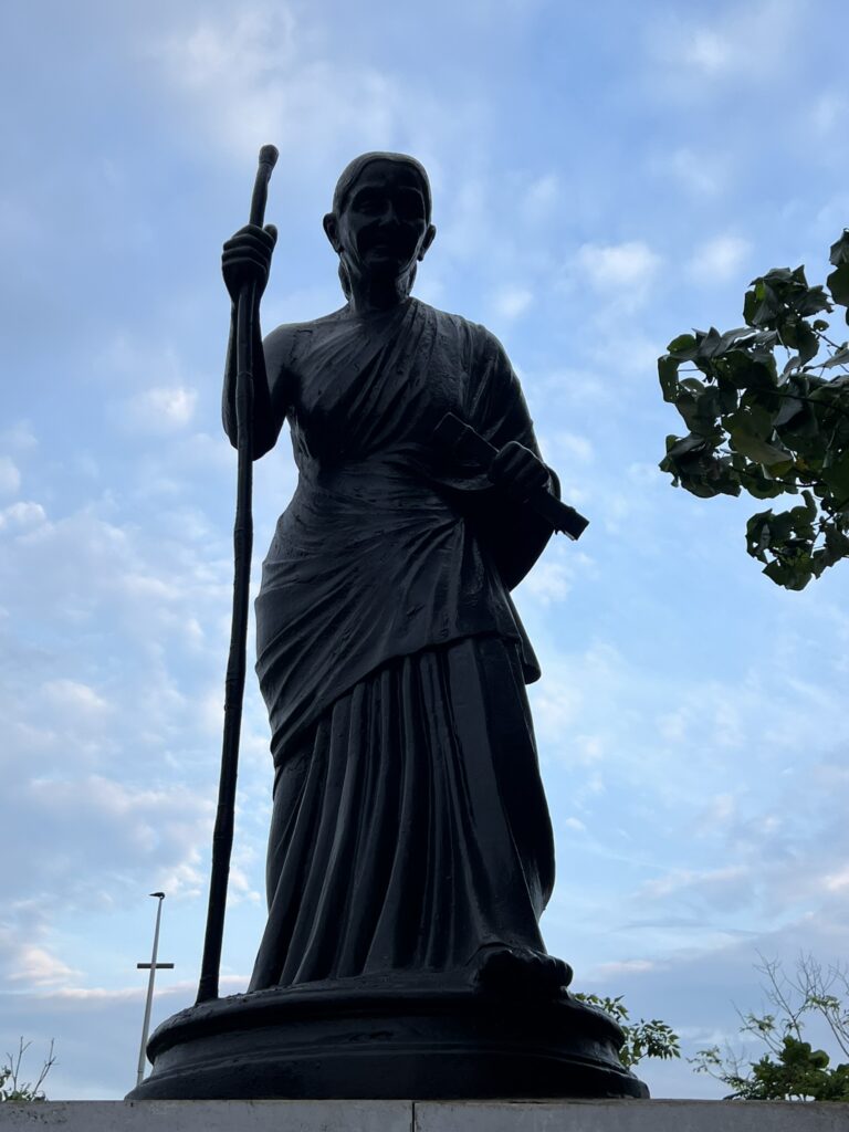 The 3rd Century female poet, Auvvaiyar's statue in Chennai