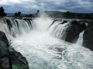 The Hogenakkal Falls on the Kaveri River of ancient India