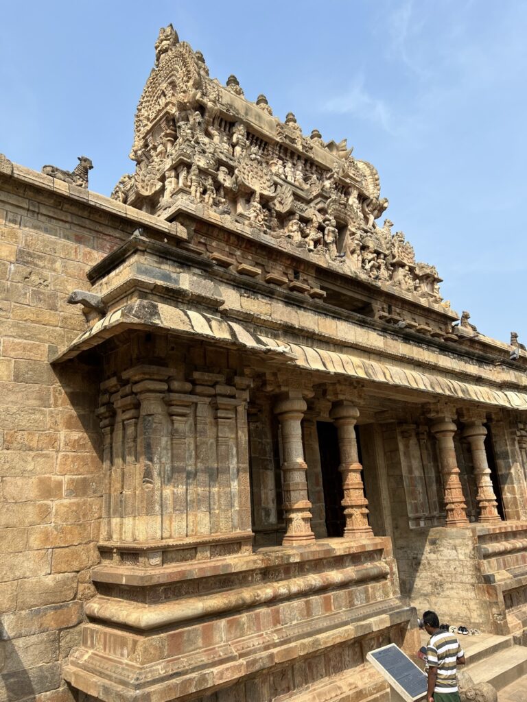 A closer look at the ancient India Airavateshwar temple gopuram