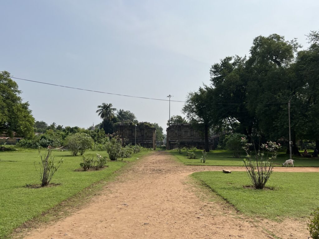 In front of the gopuram entrance to the temple are the ruins of yet another--this would have been the first entrance into the temple complex of the Chola kings