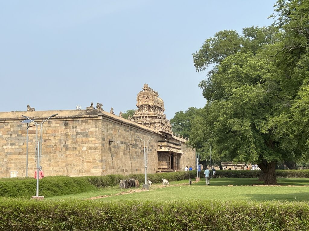 The gopuram--entrance tower--to the Chola dynasty temple of ancient India