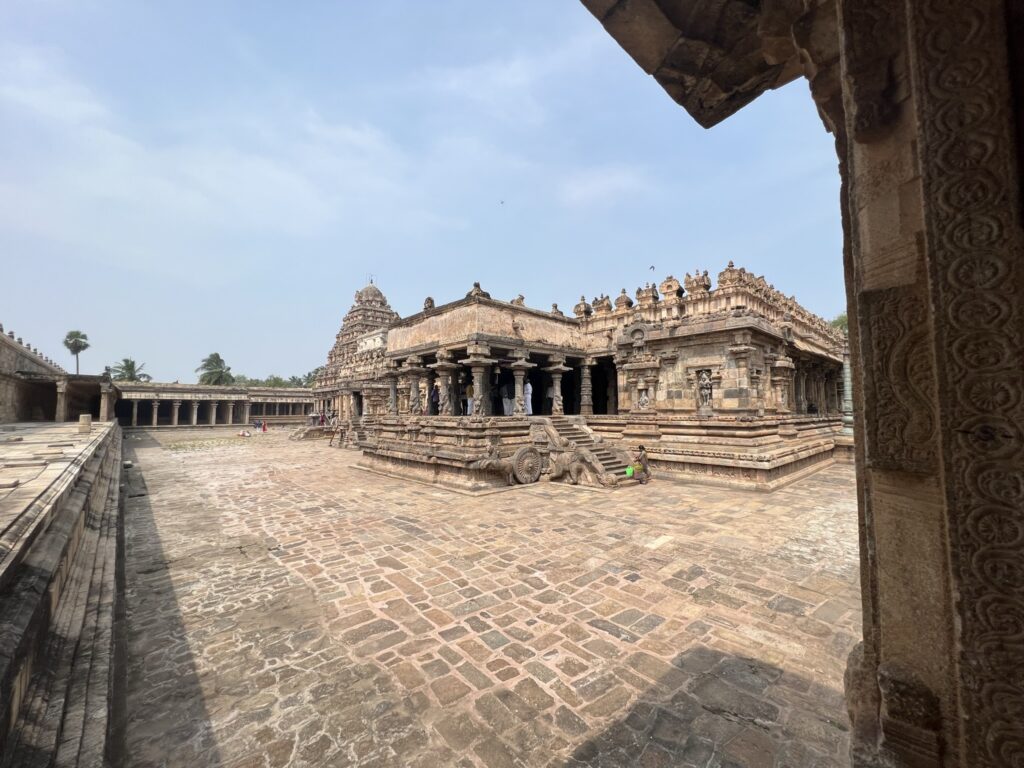 The Airavateshwar Temple, built by the Chola dynasty of ancient India