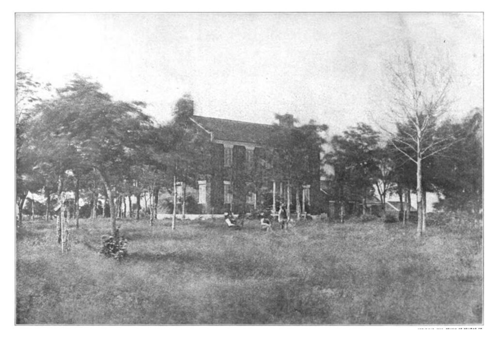 The Manassas home of Wilmer McLean, in whose Appomattox home the surrender was signed.