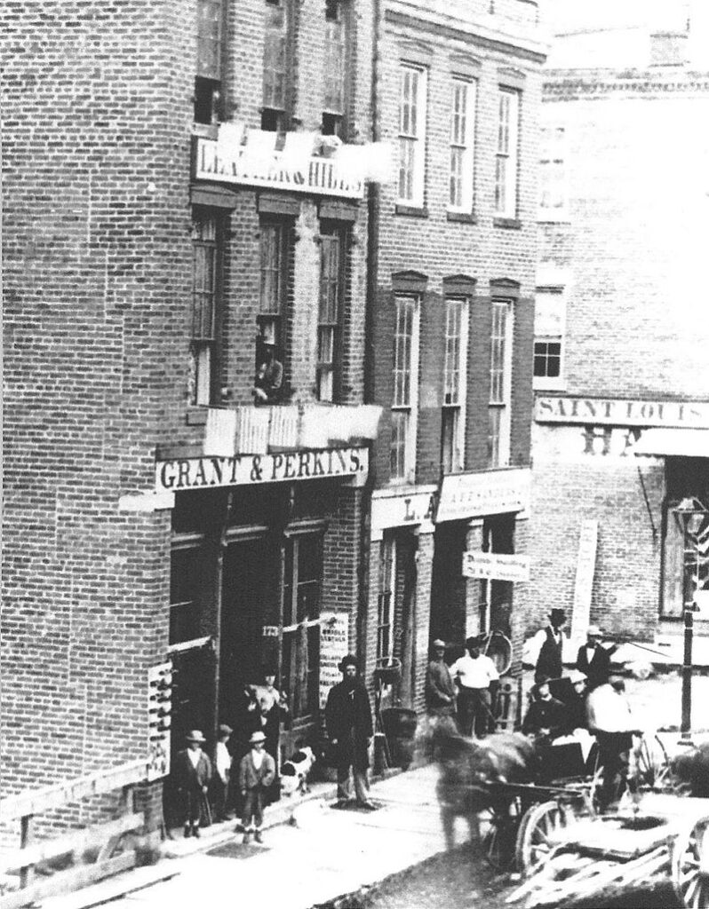 The Galena Illinois leather store that Grant worked in before the Civil War