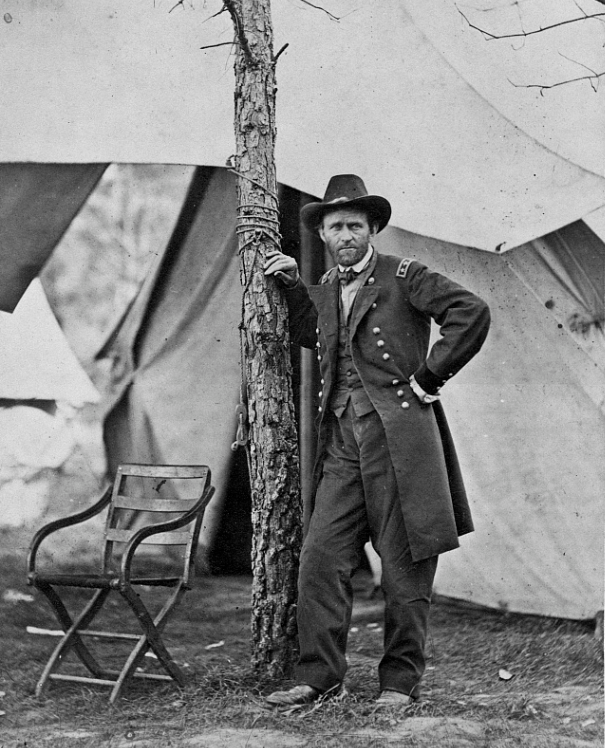 Ulysses S. Grant in Cold Harbor during the Civil War.