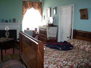 The main bedroom at Arlington House that the Lees occupied.
