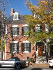 The Cameron Street townhouse in Virginia, where the Lees lived.