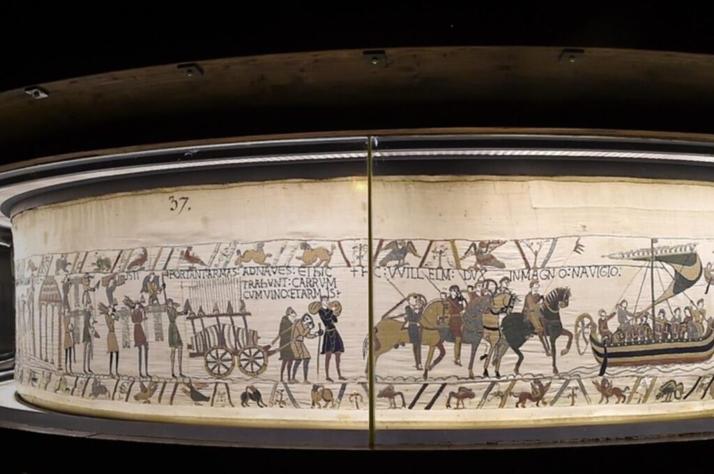 William the Conqueror's story is told in the Bayeux Tapestry.