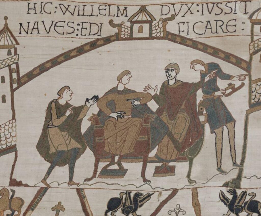 William, in France, hears that Harold has been made king of England.