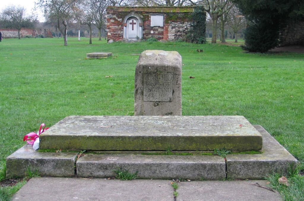 King Harold's grave at Waltham Abbey.