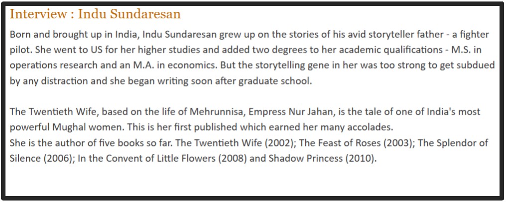 Interview on Literary Sojourn