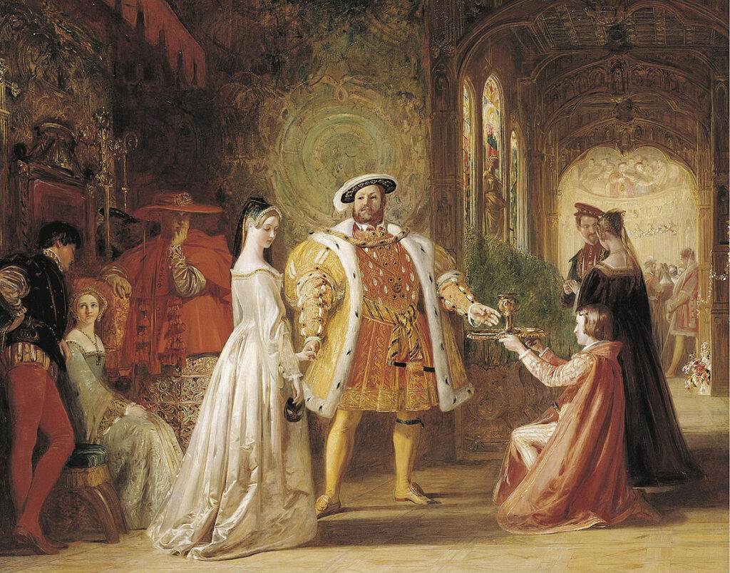 Anne Boleyn meets Henry VIII of England for the first time.